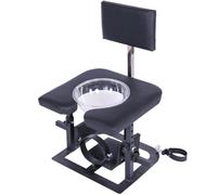 Multifunctional Bondage Chair Set with Adjustable Ankle Cuffs & Collar for Men and Women - Portable Restraint Stool for SM, Face Sitting and Full-Body Support