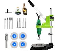 Multifunctional Bottle Cutting Machine,150W Electric Bottle Cutting Machine with 4 Saw Blades,5000-26700RPM Wine Bottle Cutter Tool Kit,16Pcs Rotary Tool,for Cutting, Drilling