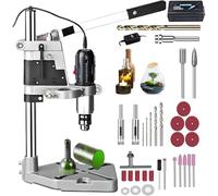 Multifunctional Bottle Cutting Machine, 36-Piece Multifunctional Rotary Tool Kit, Clamping: 38-42mm, Idle Speed: 6000-12000r/Min & Noise: 75-85db, for Drilling Sanding Polishing Grinding