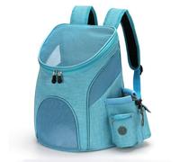 Multifunctional Breathable Mesh Pet Bag Outing Cat Bag Dog Bag Convenient Foldable Pet Backpack,Dog Backpack for Hiking, Walking, Travelling S