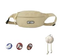 Multifunctional Bum Bag Waist Bag Crossbody Bag Japanese Styles Chest Bag with Adjustable Strap Belt Bag for Woman Girls