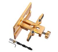 Multifunctional Cabinet Door Mounting Aid, Hole punch1 Set | Aluminum Alloy Ergonomic Aid for Upper & Lower Cabinets with Accurate Hinge and Handle Placement