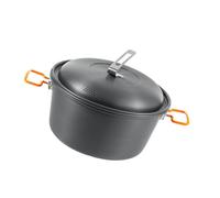 Multifunctional Camping Cookware Lightweight Camping Picnic Soup Pot Camping Hanging Pot Aluminum Alloy Camping Cookware