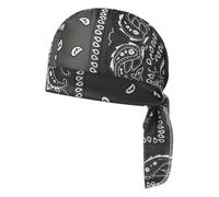 Multifunctional Camping Head Scarf Bandana Motorcycle Headband Elastic Fit for Outdoor Activities Hiking (C, A)