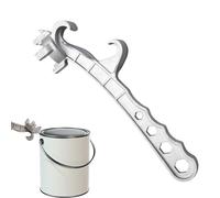 Multifunctional Can Opener - Heavy Duty Metal Bucket Key, 5 Gallon Adjustable Lid Remover Device, Aluminum Bucket Lid Removal Tool, S