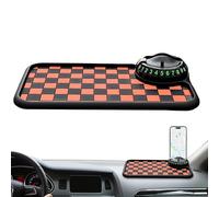 Multifunctional Car Anti-Slip Mat - 26cm Dashboard Mat With 360° Phone Holder | Rotating Phone Suppořt Hidden License Holder For Gad