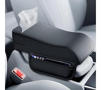Multifunctional Car Armrest Cushion, Memory Foam Auto Armrest Cushion Storage Box With Tissue Holder For All Vehicle Models