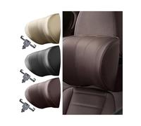 Multifunctional Car Headrest Pillow Memory Foam Car Neck Pillow Support Cervical vertebrae Head Soft Velvet Adjustable Height(Left 13-Wire white)