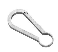 Multifunctional Carabiner Climbing Hiking Locking Buckle Key Ring Outdoor Sports Accessory Durable Alloy Compact Design for Hiking Travel (True color 59mm)