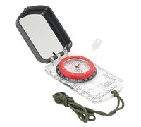 Multifunctional Card Compass, Portable Map Directional Compass with Slope Meter, Magnifier, LED Light and Magnetic Adjustment, for Hiking Camping Mountaineering Outdoor Adventure