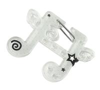 Multifunctional Cartoon Acrylic Musical Note Keyring Accessory Backpack Carabiner Decoration For Bags Or Keys
