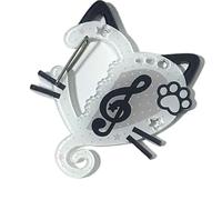 Multifunctional Cartoon Acrylic Musical Note Keyring Accessory Backpack Carabiner Decoration for Bags or Keys