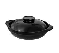 Multifunctional Casserole Pot with Lid, Heat Clay Pot for Bibimbap Soup and Stew, Wide Mouth Sizzling Hot Pot for Family Meals
