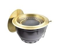 Multifunctional Charcoal Barbecue Grill, Charcoal BBQ Grill Set with Smoke Exhaust, 40cm x 24cm, for 6-10 People(E)