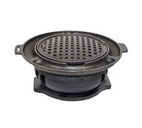 Multifunctional Charcoal Barbecue Grill, Korean BBQ Grill Cast Iron 31cm x 13.5cm 5-10 People Indoor Outdoor Pack of 11 Multicolor(K)