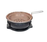 Multifunctional Charcoal Barbecue Grill, Korean BBQ Grill Charcoal Cast Iron 5-10 People Indoor Outdoor Multicolor(E)