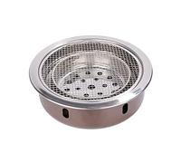 Multifunctional Charcoal Barbecue Grill, Korean BBQ Grill Smokeless Charcoal Barbecue 39cm x 13cm Multicolor Pack of 1(B)