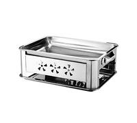 Multifunctional Charcoal Barbecue Grill, Korean BBQ Grill Smokeless Stainless Steel Dual Fuel Indoor Outdoor Multiple Sizes(36cm*27cm)