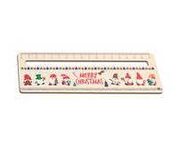 Multifunctional Children's Wooden Ruler Children Bookmarks with Measurement Marks Creative Learning Tool for Learners Wooden Ruler with Reading Guides for Kids
