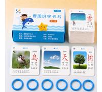 Multifunctional Chinese Flashcards,Chinese Character Cards | Chinese Pictogram Learn Mandarin,Stimulates Interest,With Picture,Suitable For Spelling And Reading