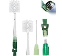 Multifunctional Cleaning Brush, Bottle Brush, 5-in-1 Detachable Bottle Brush Cleaner, Water Bottle Brushes for Stanley Cup, Neck Bottle, Sport Bottle, Straws, Cup Cover, Tumbler (Green)
