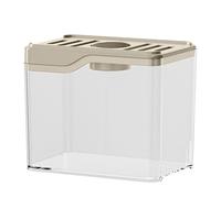 Multifunctional Clear Fish Tanks Desktop Decoration Fish Bowl Room Decoration Features Colorful Led Light Low Maintenance Aquarium