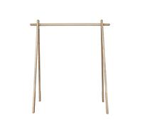 Multifunctional Clothes Stand - Horizontal Bar Coat Rack, Floor-Type Clothing Rail Storage, Stylish Wooden Fashion Rack, 82.7cm for Home Organization