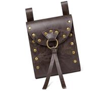 Multifunctional Coin Purse PU Leather Purse Medieval Waist Bag Renaissances Belt Cube Small Wallet Pu Leather Cube Belt Medieval Pouch Cosplay Waist