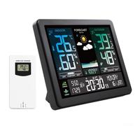 Multifunctional Color Screen Weather Station with Dual Alarms, Atmospheric Pressure Trends, and Temperature Monitoring