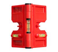 Multifunctional Column Level - Folding Post Verticality Gauge | High Precision Steel Structure Installation Tool, Magnetic Corner Plumb Ruler for Railing Balustrade Fence