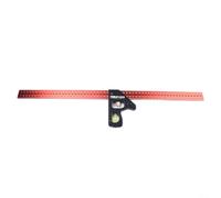 Multifunctional Combination Angle with Movable Stop, Precise Aluminium Angle Gauge for Woodworking and Metal Construction, Robust Measuring Tool for Carpenters and DIY (600 mm)