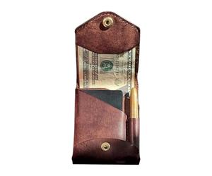 Multifunctional Compact Wallet Pu Leather Badge Holder Holds 4-12 Credit | Minimal Thin Mens Leather Bifold Money Clip Wallet Business Travel