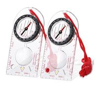 Multifunctional Compass for Hiking, Mountaineering, and Outdoor Activities - 2 Compasses with Cord for Map Reading and Survival Navigation