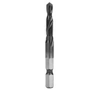 Multifunctional Compound Tap Screwdriver, Drilling and Tapping Integrated Drill Bit Set, Hex Shank Spiral Tap with High - Speed Steel Cobalt HSS CO Material, Complete Specification (M6*1 (TIAIN))
