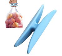 Multifunctional concept of ergonomic handle handle structure for food | Grip and lightweight for shopping bags, comfort for family and as support for, Blue, Se référer à la description