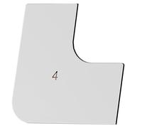 Multifunctional Construction Scraper Curved Concrete Trowel Wall Tool Edges Enduring Edge