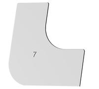 Multifunctional Construction Scraper Curved Concrete Trowel Wall Tool Edges Enduring Ergonomic Wall Tool