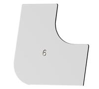 Multifunctional Construction Scraper Curved Concrete Trowel Wall Tool Edges Enduring Ergonomic Wall Tool