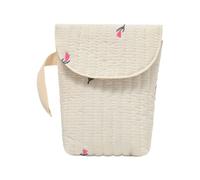 Multifunctional Cotton Diaper Organiser Case Handbag with Delicate Embroidery for Strollers Attachment and Easy Access Baby Essential Holder Case