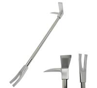 Multifunctional Demolition Tool, 3-in-1 Axe Head with Spike and Fork, Forged Steel Entry Tool with Anti-Slip Handle, Optimized Lever Structure for Firefighters and Emergency Use 30in