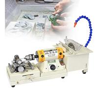 Multifunctional Desktop Polishing Machine, 850W 5 in 1 Jade Carving Grinding Cutting Machine, 800-11000RPM, Round Bead Punching Machine, for Jewelry Making, Woodcrafting