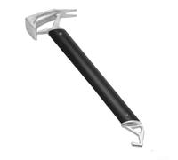 Multifunctional Digging Tool 35cm for Camping Gear | Lightweight aluminum handle, comfortable grip, 35cm length, ideal for tent pegging, for durable (Silver 35.5*10cm)