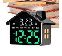 Multifunctional Digital Desk Alarm Clock, 4-Mode Temperature Display3.15 in | Modern Bedside Timepiece Smart Ambient Illumination and Climate Monitoring Feature for Bedroom