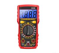 Multifunctional Digital Multimeter 1999 Digit Display AC/DC Voltage Current Tester with 10A Ammeter Buzzer for Electrical Diagnosis Compatible with AAA(red)