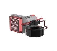 Multifunctional Digital Voltmeter Ammeter And For Frequency Meter With Large Led Display For Ac 50-500v 0-100a Single Phase System Red Color(white)