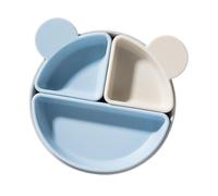 Multifunctional Divided Baby Dishes, Suction Cup Plates for Babies, Food Grade Silicone Suction Cup Plates, Divided Baby Dishes for, Suction Tray for Easy Feeding, Perfect for Mealtime
