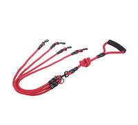 Multifunctional Dog Lead Removable Double Lead Training Lead for Two Three Four Dogs Long Lead Tracking Lead for Small Medium Large Dogs Recall Lead (L, Red for 4 Dogs)