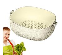 Multifunctional Double Layer Washing Vegetable Basket - Food Cleaner - for Mixing Clean Prepare Kitchen Home Picnic Salad