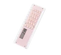 Multifunctional Double Side 15cm Ruler Integrated 8 Digit Calculator Lightweight Design for Students Professional Student Math Tool Ruler