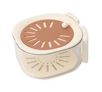 Multifunctional Drip Basket - 16 cm Double Layer Drip Box with Lid | Cute 2-in-1 Washing Basket for and Made of Thickened PP and PET | Filter Strainer Ud Food Storage Container